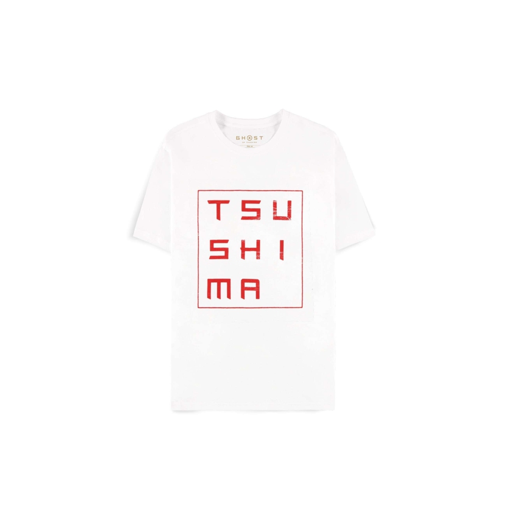 Ghost Of Tsushima - Short Sleeved Herren TShirt - Weiß